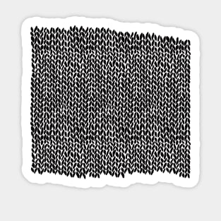 Hand Knit Black Sticker